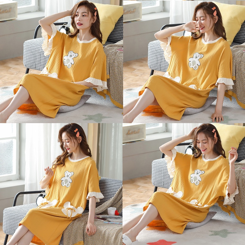 Đầm Ngủ In Họa Tiết Dễ Thương Thời Trang Mùa Hè | BigBuy360 - bigbuy360.vn