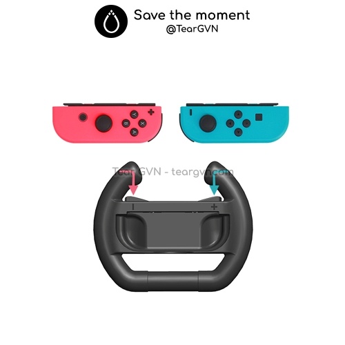 Bộ vô lăng điều khiển (DOBE) cho Joy-con Nintendo Switch - 1 cặp