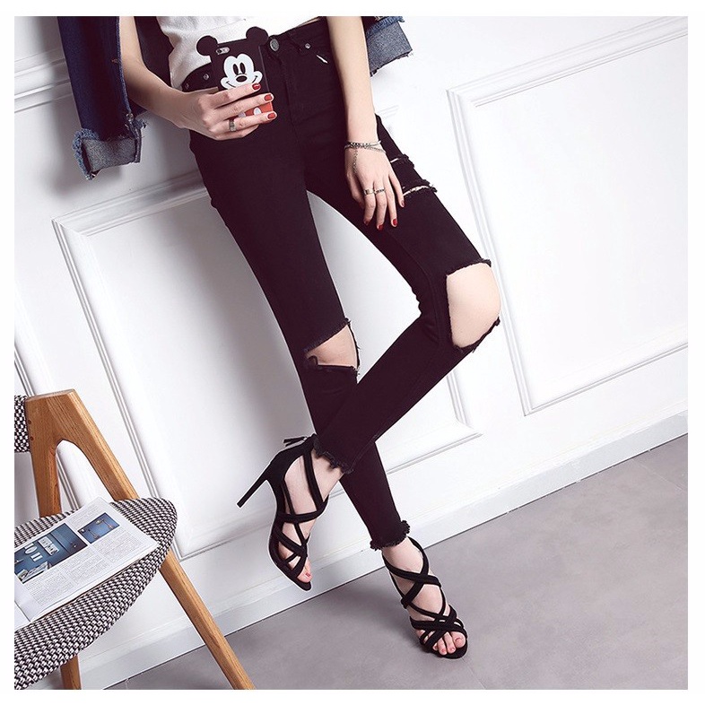 G092 Giầy cao gót đan dây nữ cao cấp hàng nhập 1050k