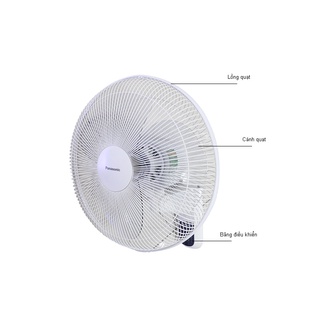 QUẠT TREO PANASONIC F-409M ( CÓ REMOTE - XANH & TRẮNG NGÀ )