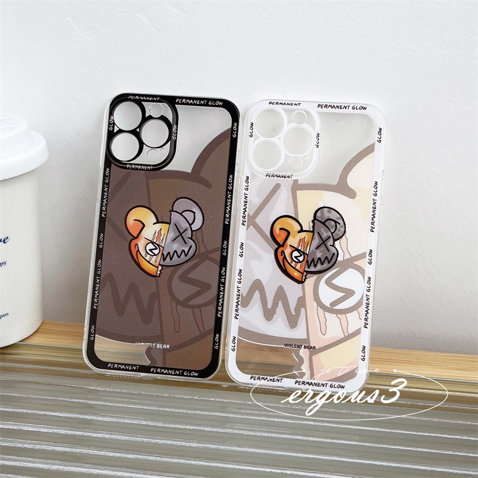 Ốp Điện Thoại Họa Tiết KAWS Thời Trang Cho iPhone 13 12 11 Pro Max X XR XS Max SE 2020 8 7 Plus