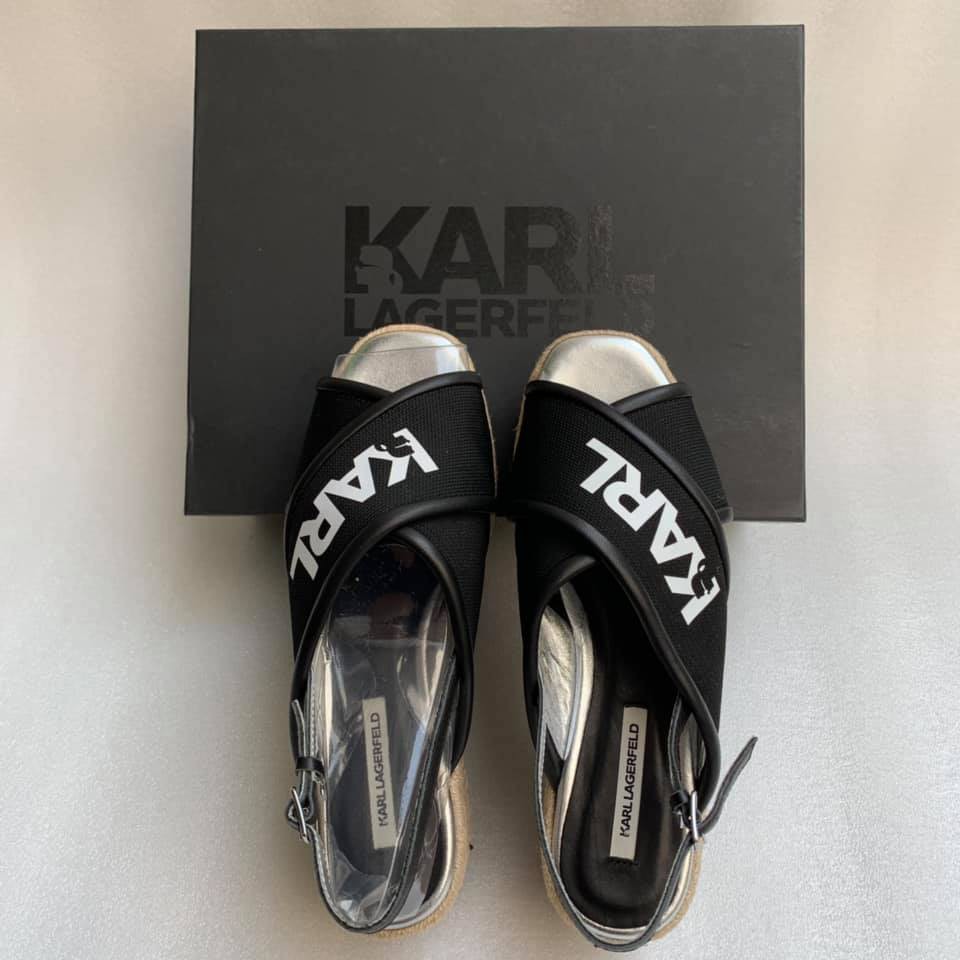 GIÀY SANDAL KARL LAGERFELD KAMINI PLATFORM SLING KL80305091 SIZE 39