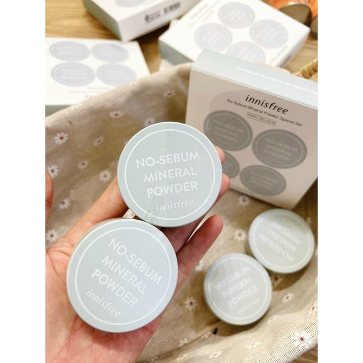 Phấn Phủ Kiềm Dầu Dạng Bột Khoáng Innisfree No Sebum Mineral Powder 5g chính hãng