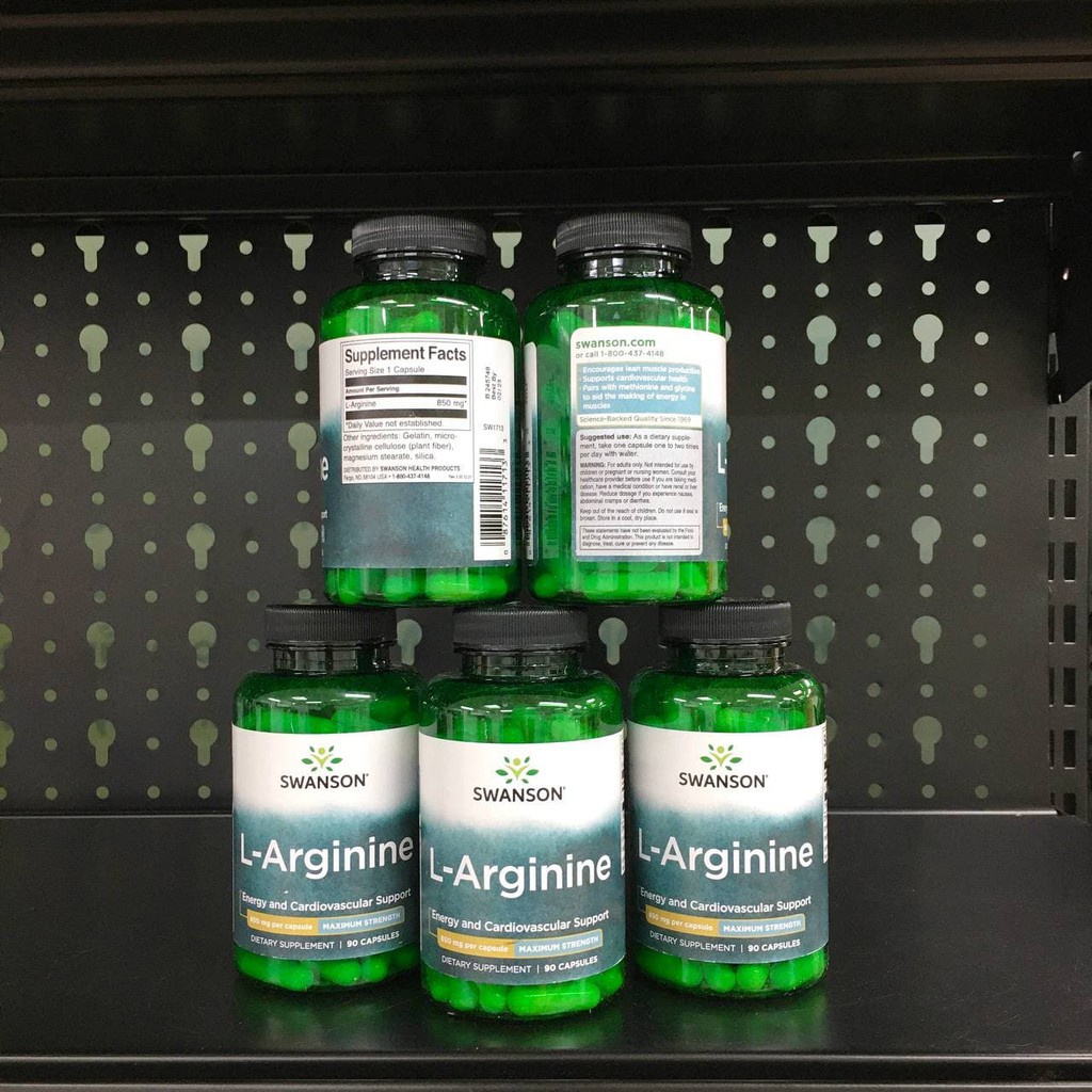 Viên Uống Tăng Sinh Lý Nam | Swanson L-Arginine 850mg  - Chính Hãng Suppcare Store