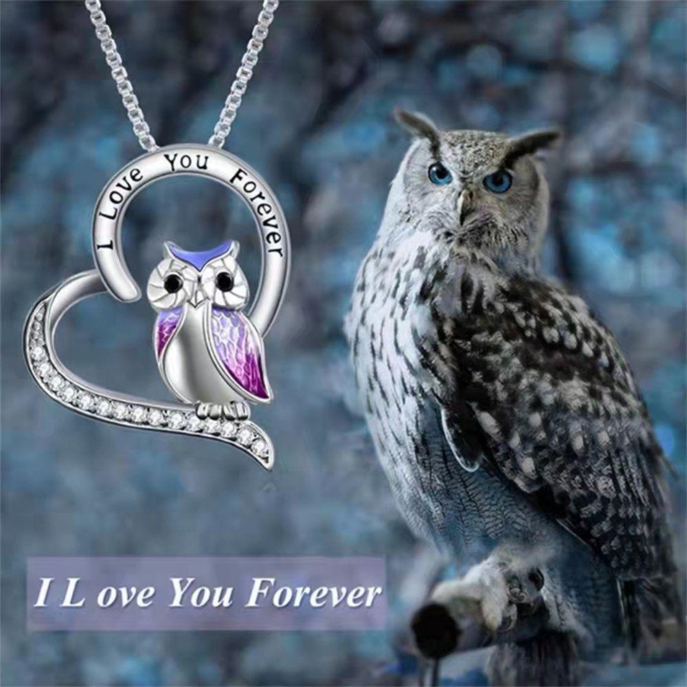 NIUYOU Vòng cổ Mặt Trái Tim Khắc Chữ I Love You Forever Dùng Làm Quà Tặng Tốt Nghiệp