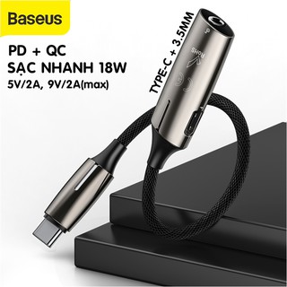 JACK CHUYỂN TYPE C SANG TYPE C VÀ 3.5MM BASEUS L60s BẢN SẠC NHANH CHÍNH HÃNG [NEW 100%]