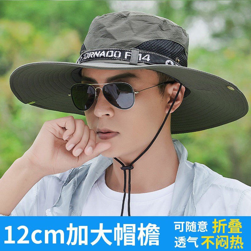 Nón Vành Rộng Thoáng Khí Thời Trang Mùa Hè Phong Cách Hàn Quốc Cho Nam