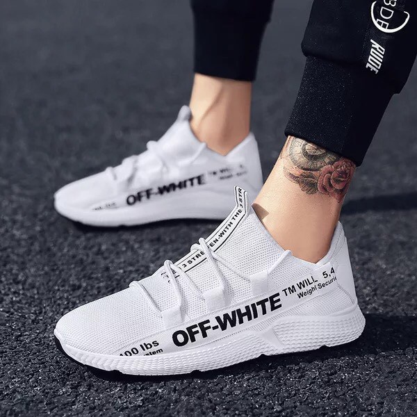 Giày Sneaker Nam Cao Cấp 2019 Off White Cá Tính -dg28
