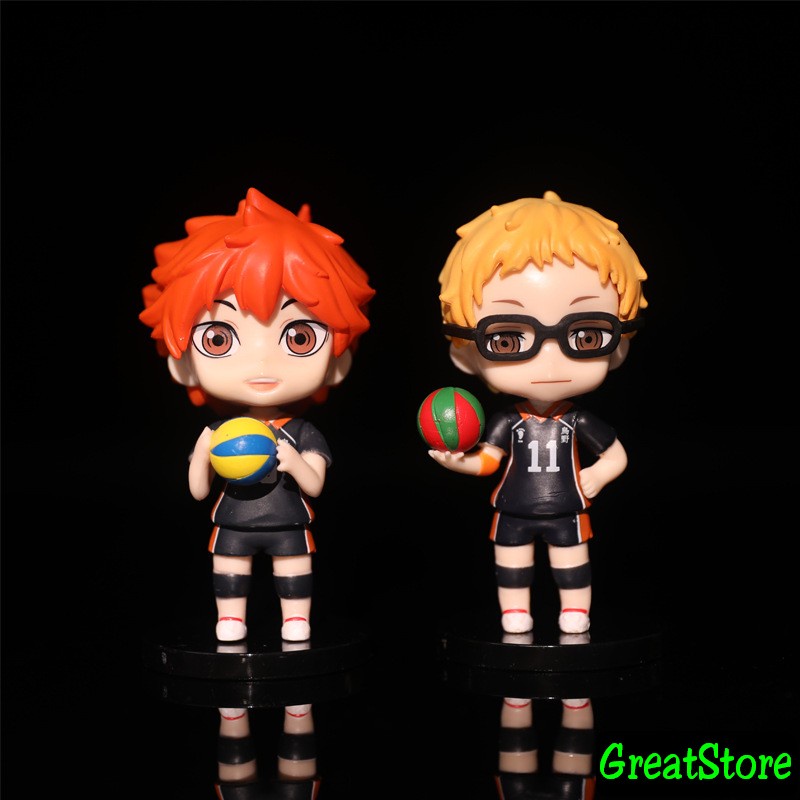 SET 8 MÔ HÌNH VUA BÓNG CHUYỀN Kageyama Tobio,Kozume Kenma,Hinata Shoyo,Toru Oikawa,Tsukishima Kei,Ushujima Wakatos