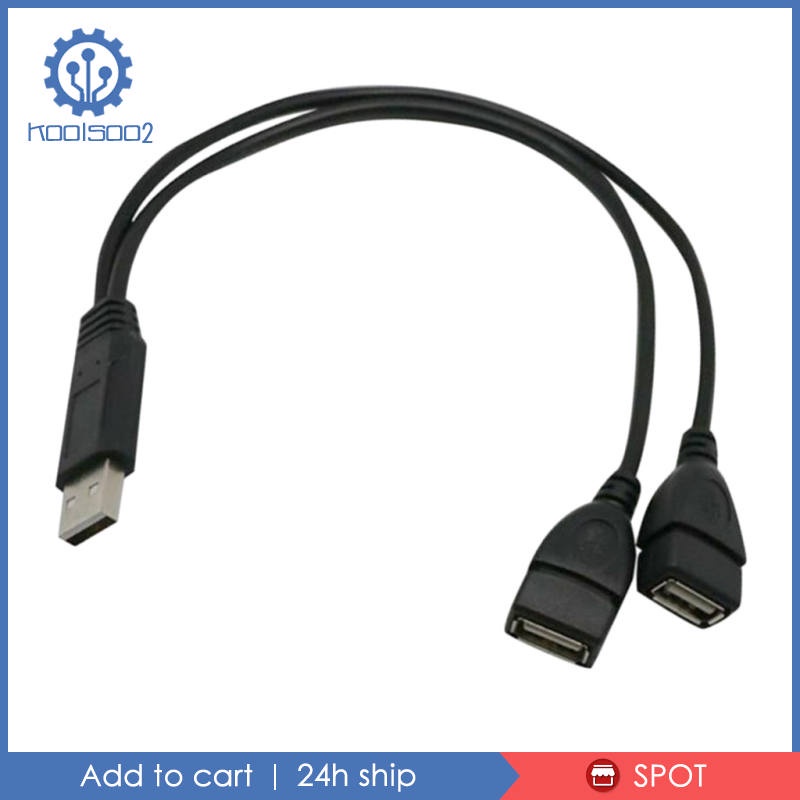 Dây Cáp Chia 2 Cổng USB 2.0 A Sang 2 Cổng Cắm Tiện Dụng