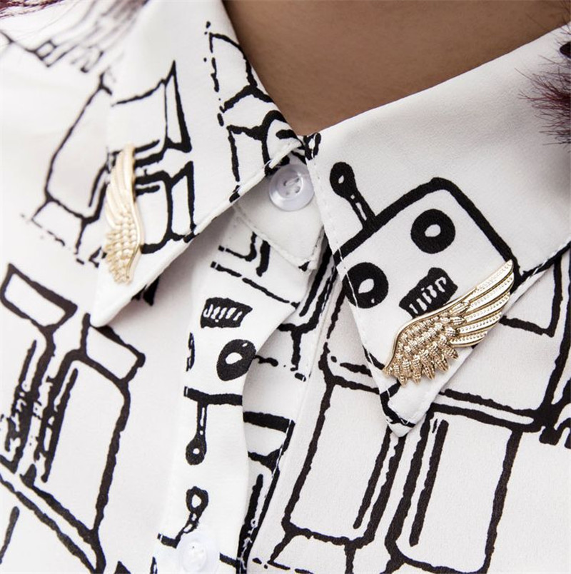 Bộ 2 Ghim Cài Áo Hình Đôi Cánh Thời Trang