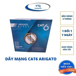 Dây Mạng LAN CAT6 ARIGATO Cao Cấp – Truyền Tải Tốc Độ Cao 1Gbps, Chống Nhiễu Tốt, Dây Internet Bền Bỉ Cho PC, Laptop
