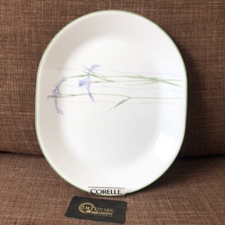 Dĩa Oval Thủy Tinh Mỹ 32cm Corelle Shadow Iris 611
