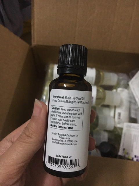 Tinh dầu nụ hoa tầm xuân NOW Foods Solutions Rose Hip Seed Oil -30 ml Expired 05/21 | BigBuy360 - bigbuy360.vn