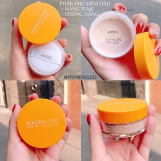 PHẤN PHỦ KIỀM DẦU ➕ CHỐNG NẮNG SPF50++ A'PIEU