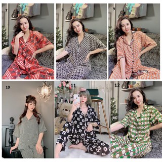 [MUA 2 GIẢM 30%] [40-60kg] Đồ Bộ Lụa Mai Ngô -Mango - Tay Cánh Dơi Quần Dài