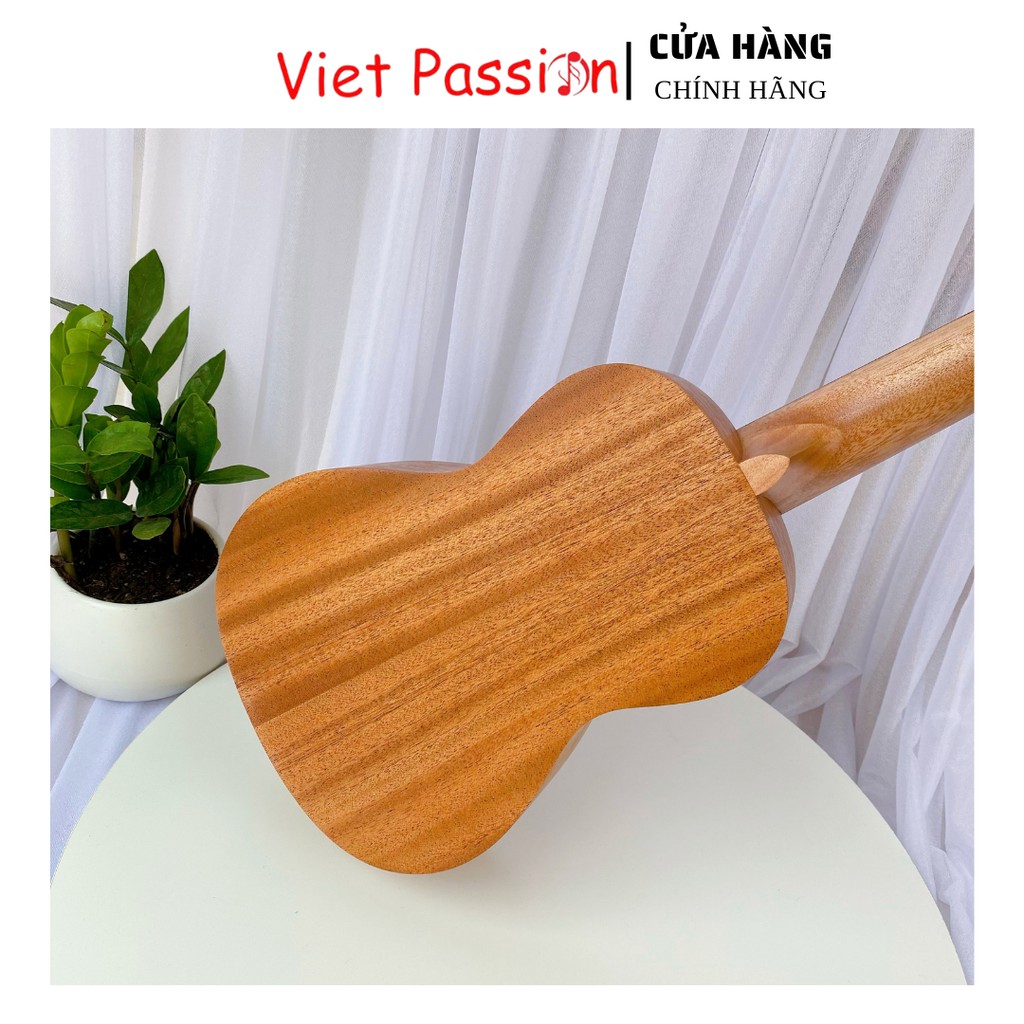 Đàn ukulele concert AS1D Viet Passion 23 inch gỗ mộc viền chim công khóa đúc giá rẻ cho bạn mới bắt đầu tập chơi