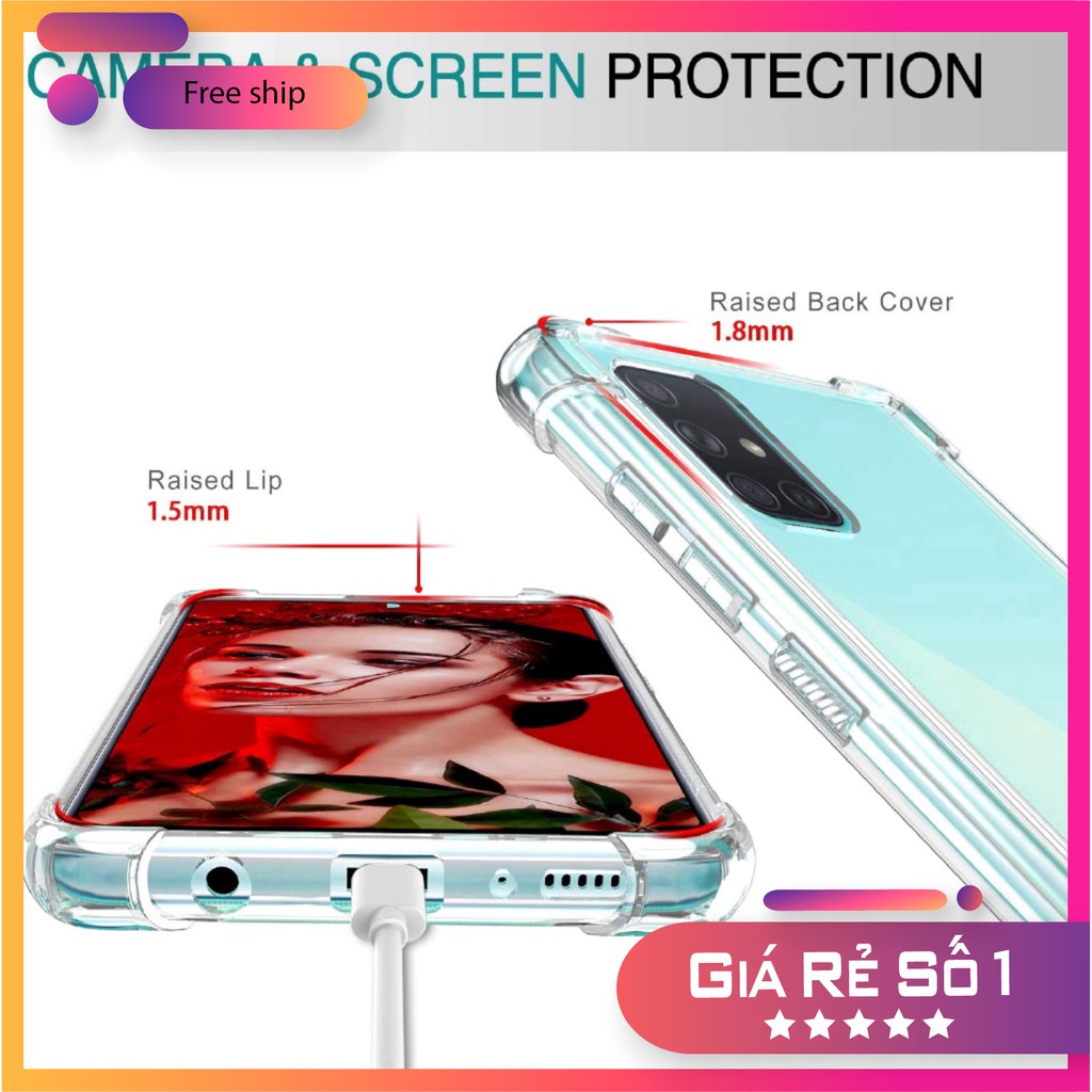 Ốp điện thoại mềm trong suốt chống sốc chất lượng cao cho Samsung Galaxy ss A12 A02s A51 A71 A31 A11 A01 5G