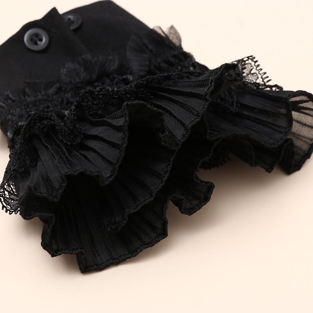 SUMU Ống Tay Áo Giả Nhiều Lớp Phong Cách Gothic Cổ Điển