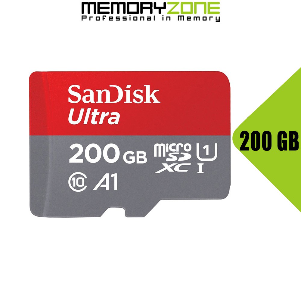 Thẻ nhớ MicroSDXC SanDisk Ultra A1 200GB 100MB/s SDSQUAR-200G-GN6MN | BigBuy360 - bigbuy360.vn