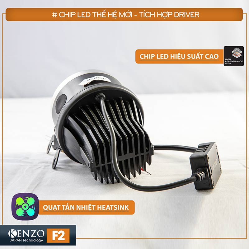 Bi-led gầm Kenzo F2 40W - gương cầu led xe ô tô xe máy biled oto Xlight GTR Redpro Red pro magic titan gold platium F10