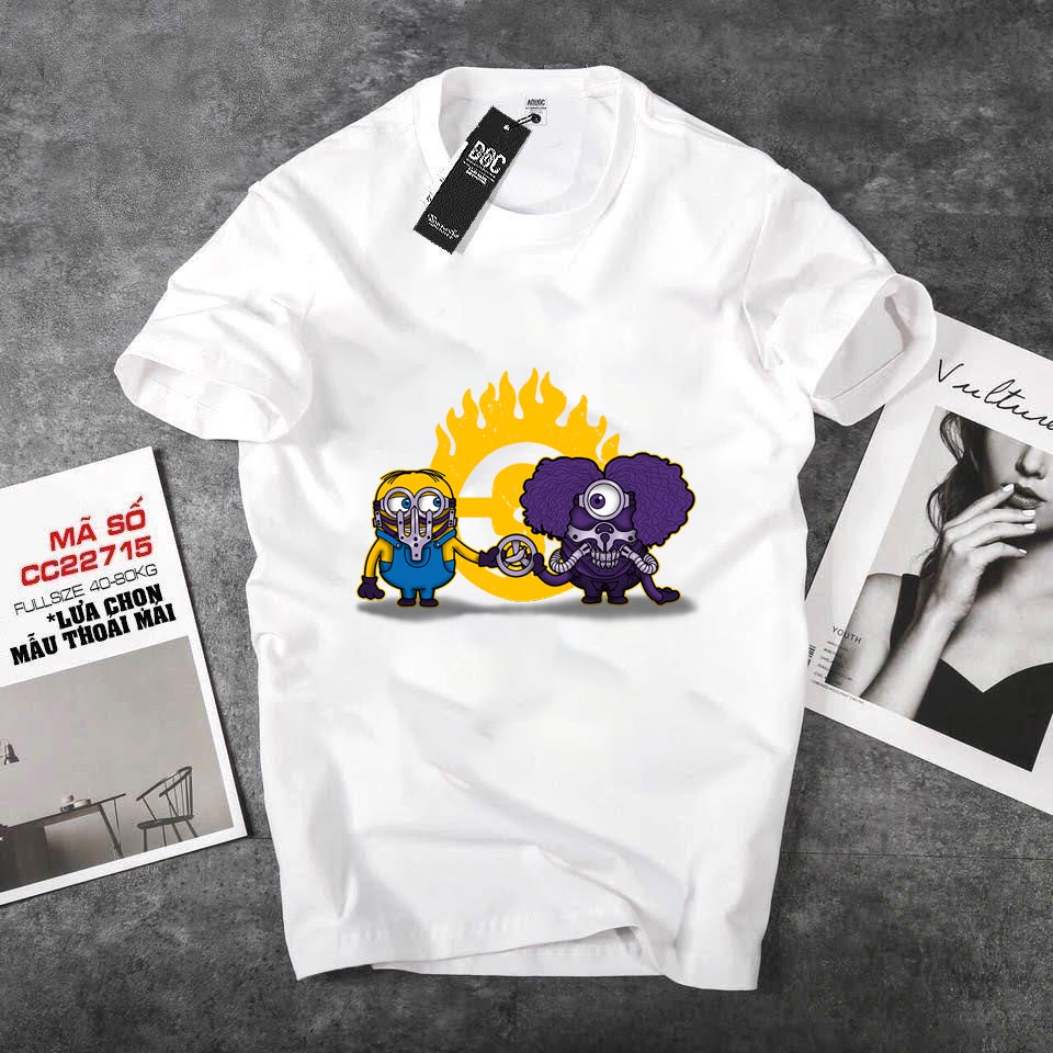 ÁO THUN NGẮN TAY Minion Ngộ Nghĩnh IN HÌNH ẤN TƯỢNG GIÁ RẺ HƠN NGƯỜI YÊU CŨ SIÊU LỜI - 0210