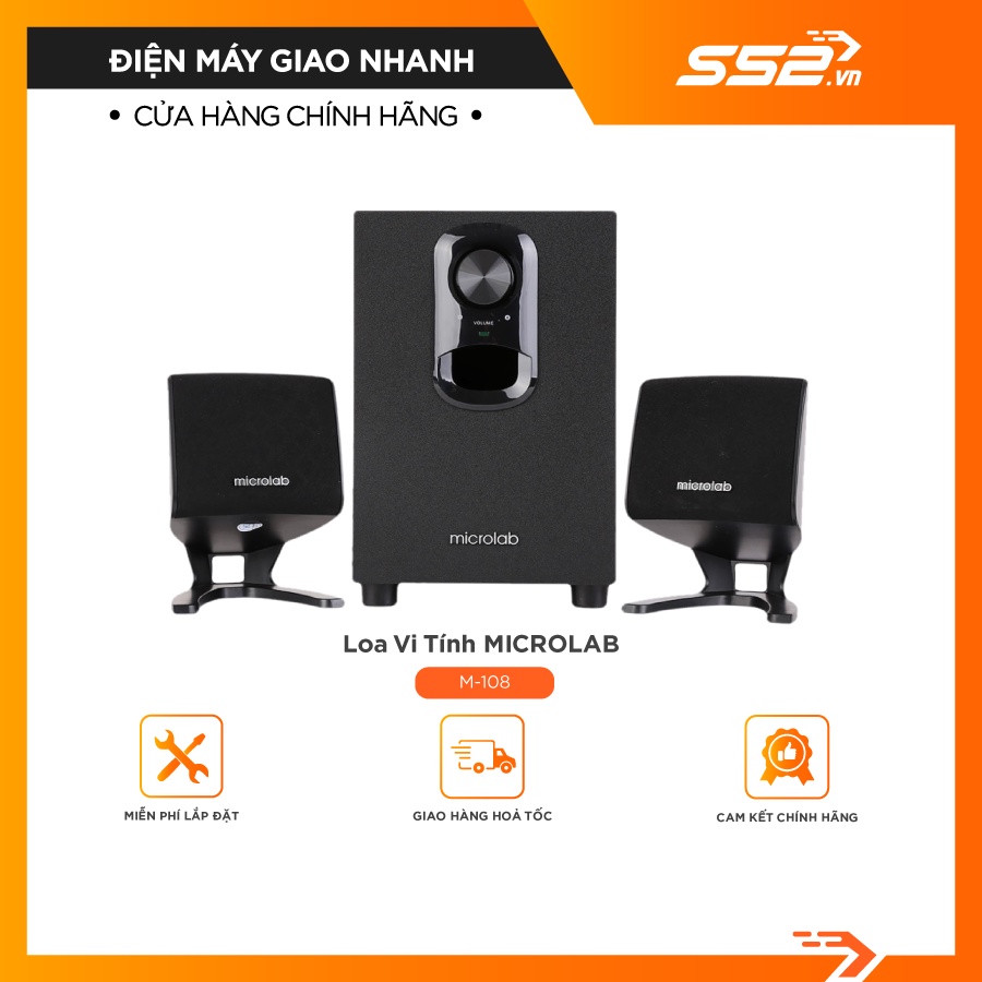 Loa Vi Tính Microlab M-108/2.1 - Hàng Chính Hãng