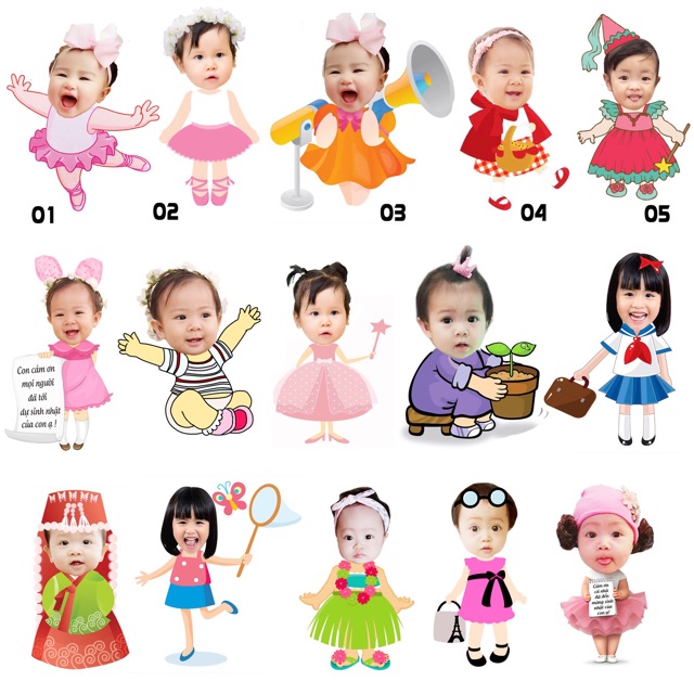 Chibi cho bé cao 25cm - Tặng bảng tên