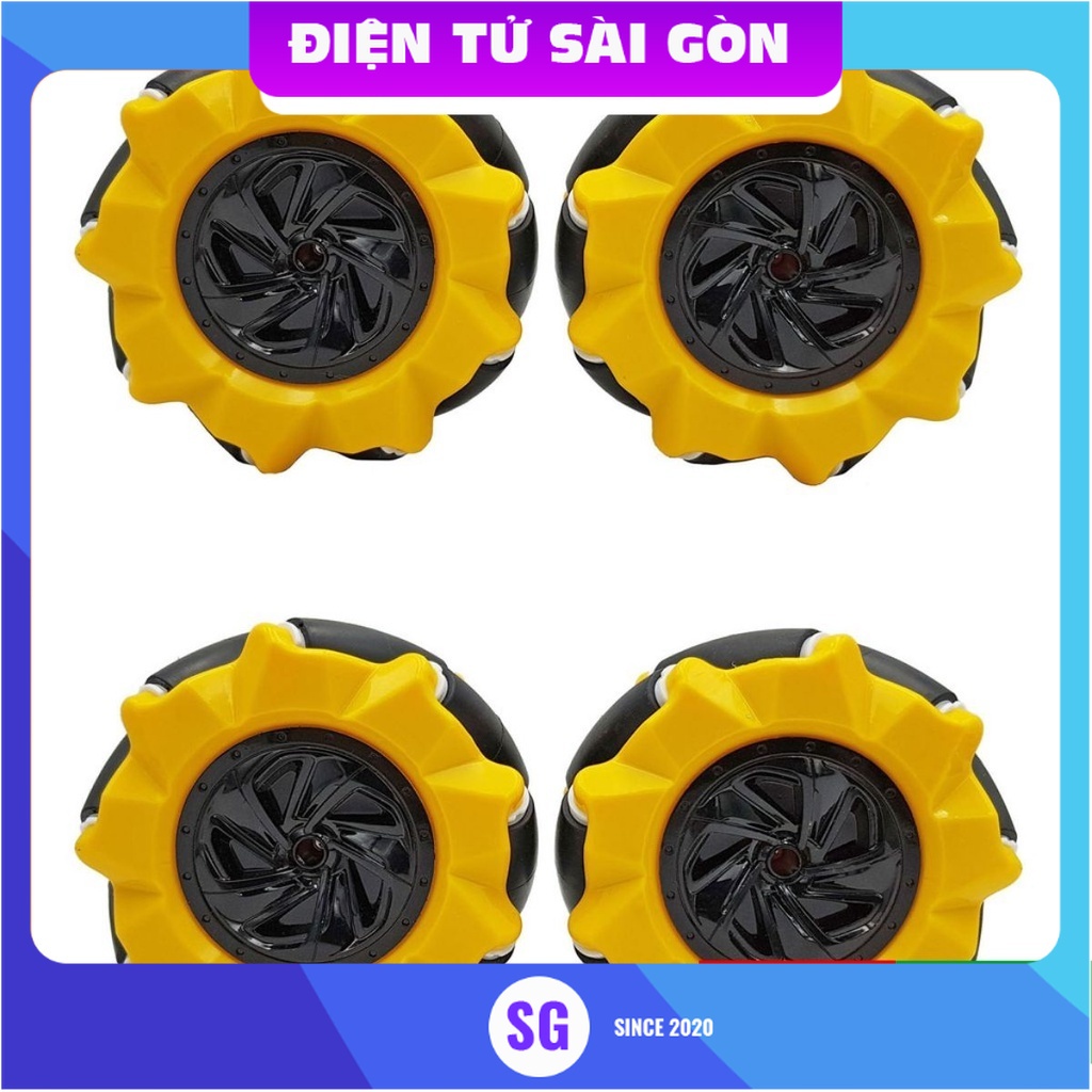 Bộ 4 bánh xe Mecanum 48mm - 60mm - 80mm