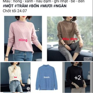 Áo len cúc nữ