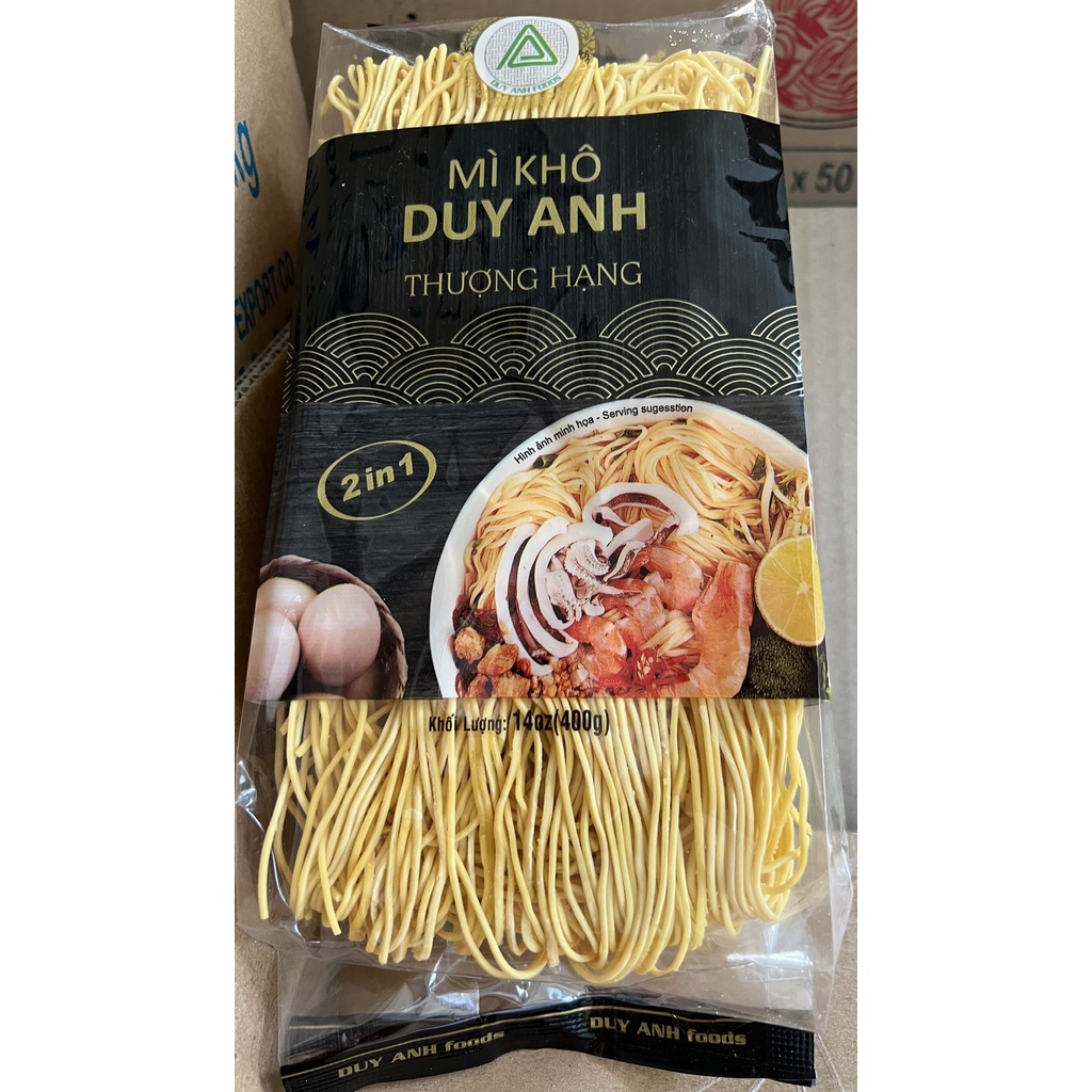 Mì trứng Duy Anh-Mì khô cao cấp vắt vuông-Mì Trung Hoa