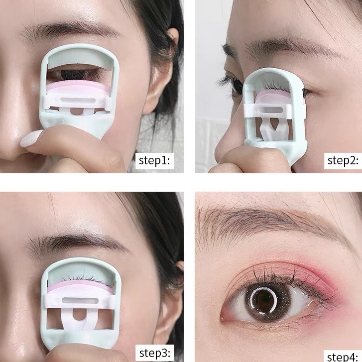 Kẹp Uốn Cong Lông Mi BEBE CHIC 3D Bằng Nhựa Đầu Vuông Chuyên Dụng