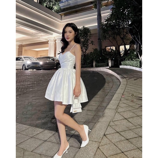 (Sẵn-Hoả tốc) MINIE DRESS - Đầm 2 dây bồng xoè xinh xắn đáng yêu nữ tính đi tiệc