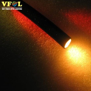 Sợi quang có vỏ bọc đen đường kính lõi 4mm, vỏ 5mm - Làm trần sao, hiệu ứng sao bể bơi, đèn trên sàn, đèn trang trí