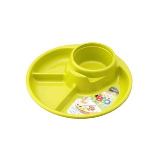 KHAY ĂN DẶM 3 NGĂN CÓ CHỖ ĐỂ CỐC
