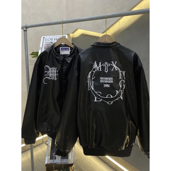 ÁO KHOÁC BOMBER FULL DA CHỮ THẬP