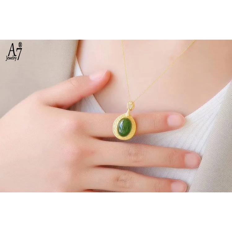 Vòng cổ Bạc Sterling A7 S925 Mặt Hình Trứng Chiên Chống Dị Ứng Màu Vàng Đồng Không Phai Màu Làm Quà Tặng Cho Mẹ