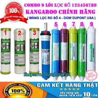LÕI LỌC NƯỚC KANGAROO SỐ 123456789 | GỒM BỘ 123-NANO-CERAMIC-ALKALINE-MAIFAN-ORP