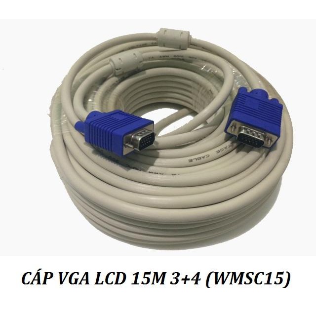 CÁP VGA LCD MÀN HÌNH MÁY TÍNH 3+5 25M VMSC25 , 30M VMSC30 CÁP VGA