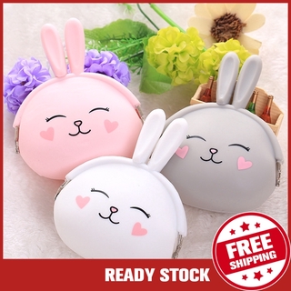 Túi Đựng Tiền Xu/Chìa Khóa Hình Thỏ Nhỏ Dễ Thương Cho Nữ Sinh