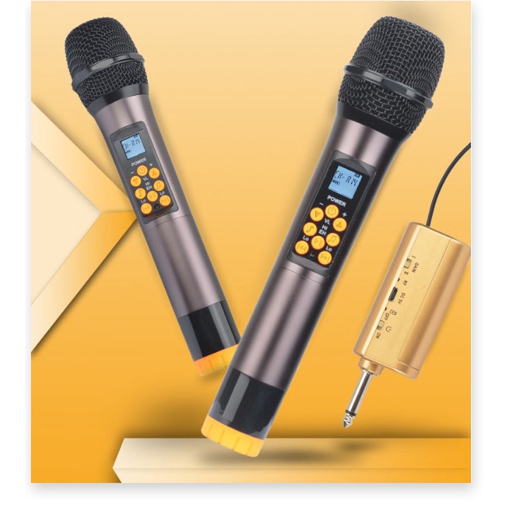 [Xả Kho] Combo Trọn Bộ 2 Micro Không Dây UHF Bộ Micro Bose BS-992 chuyên chống hú rít trong phòng Karaoke, Mic đa năng c