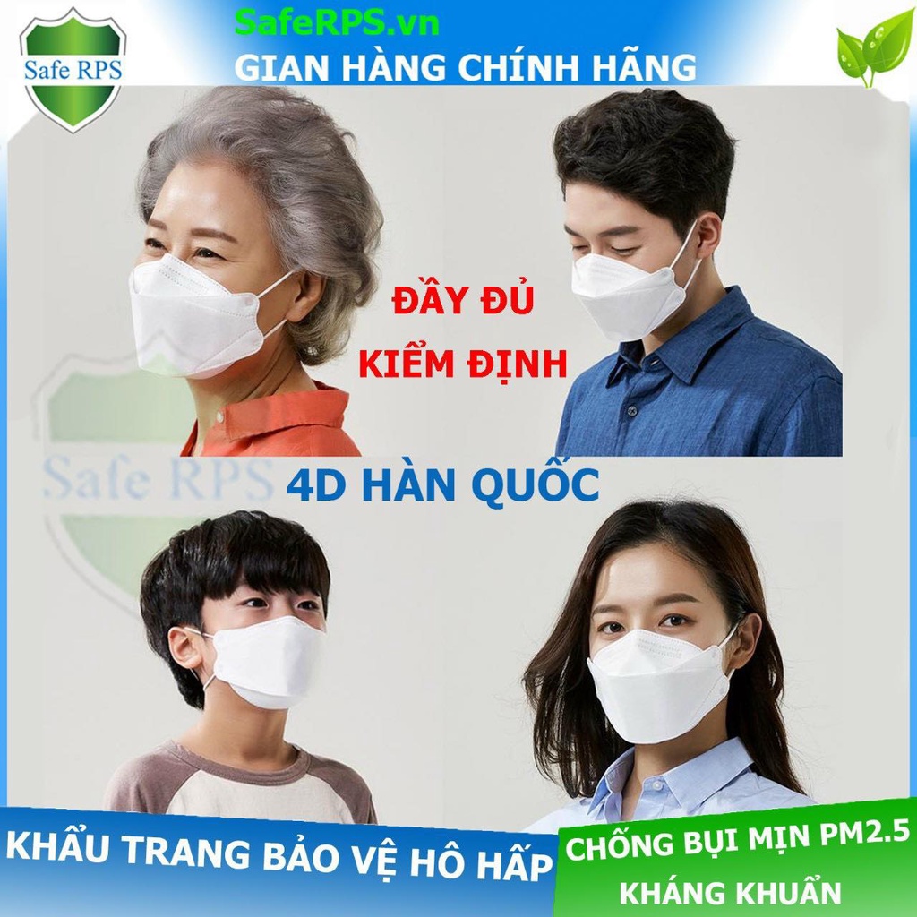 Khẩu trang y tế 4 Lớp 4D QA MASK Chống Bụi Mịn Và Kháng Khuẩn Hàng Cao Cấp Hàn Quốc