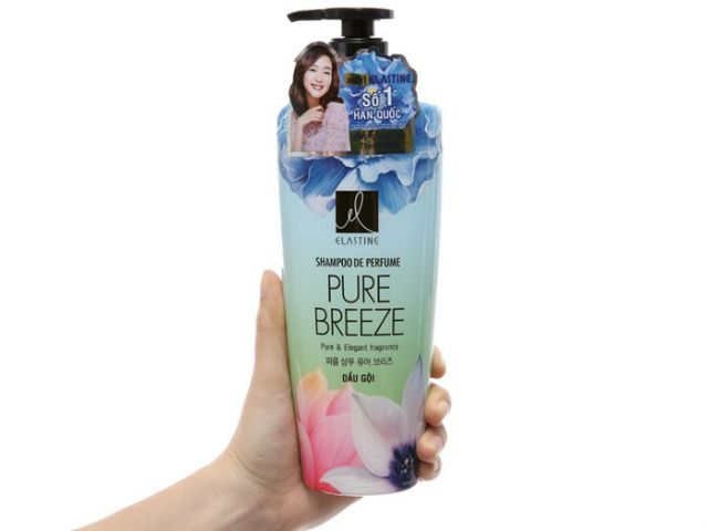 Dầu gội nước hoa Elastine Pure Breeze óng mượt chắc khoẻ 600ml