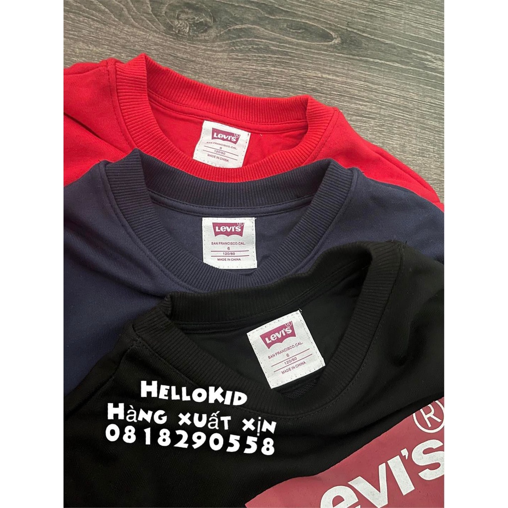 A383 - Áo nỉ da cá LV bé trai &amp; bé gái