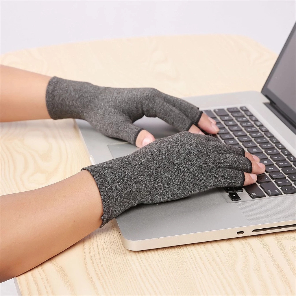 1 Đôi Găng Tay Hở Ngón Hỗ Trợ Điều Trị Viêm Khớp