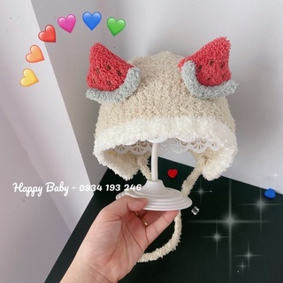Set 3 món (mũ len, tất, mắt kính) dễ thương cho bé trai, bé gái