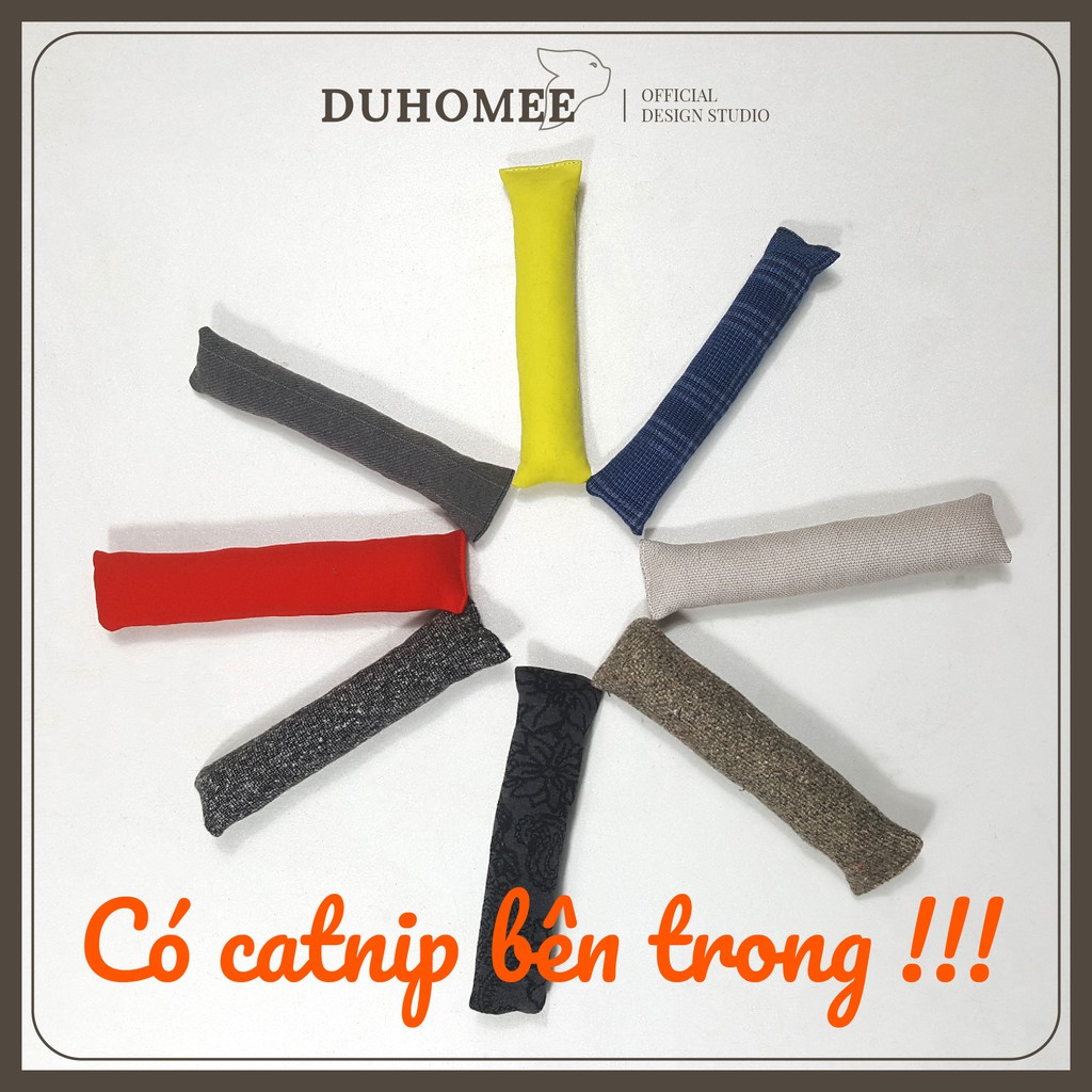 QUẢ BÔNG DÀI ĐỒ CHƠI CHO MÈO NHỒI CATNIP | DUHOMEE