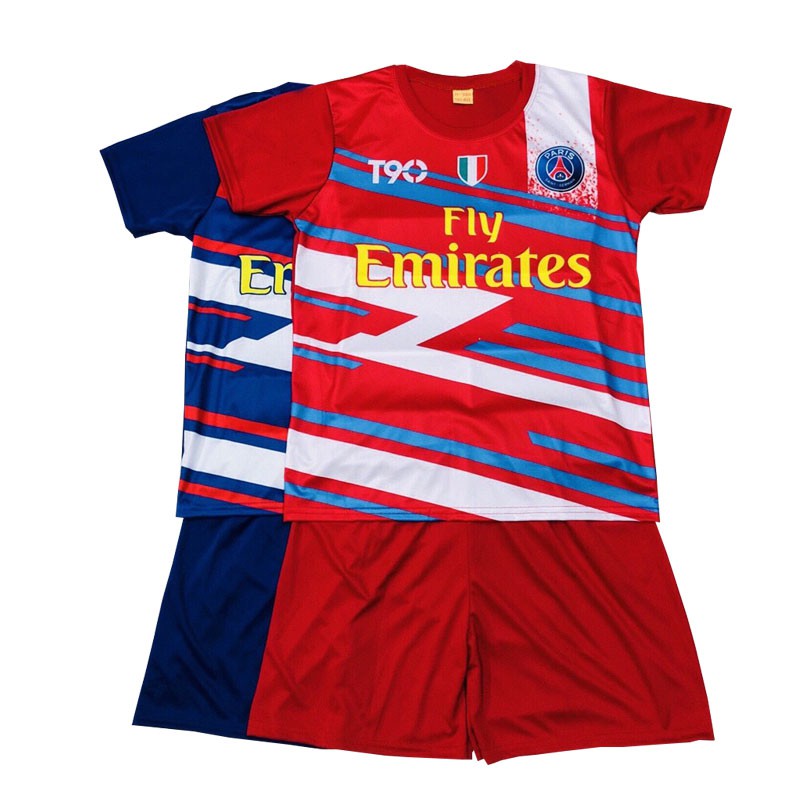 2 bộ đồ thể thao dành cho trẻ em, mẫu áo đấu câu lạc bộ - 2 màu khác nhau