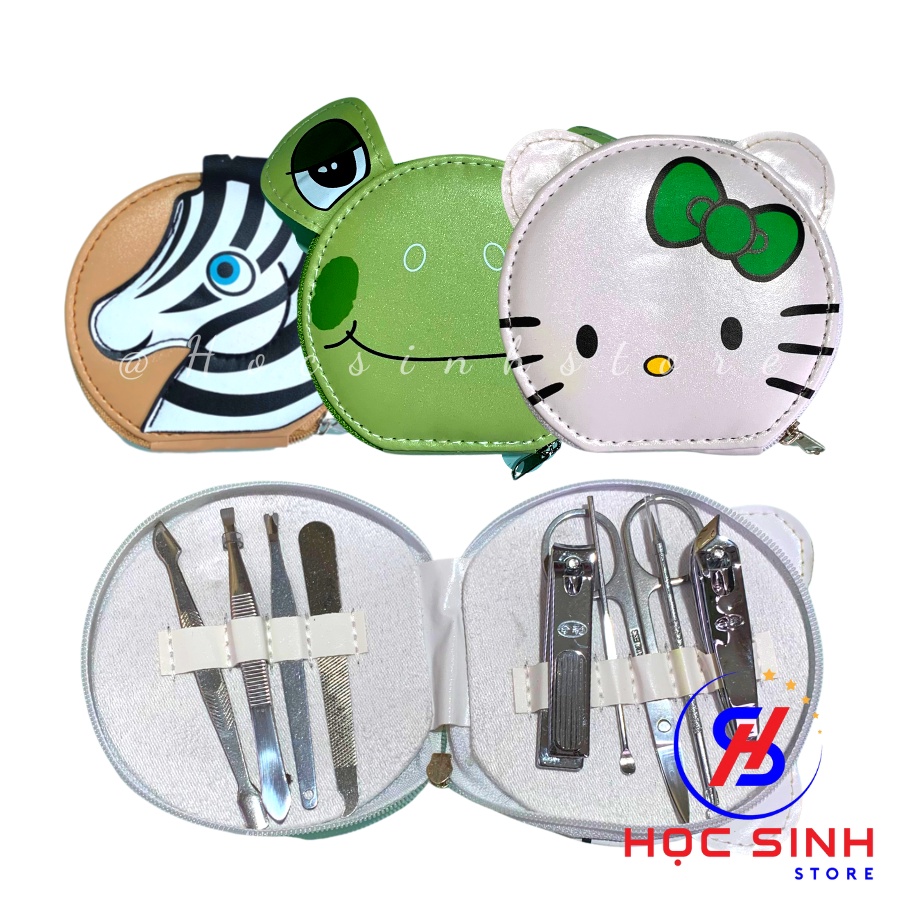 Bộ bấm móng tay 9 món hoạt hình dễ thương, chất liệu cao cấp