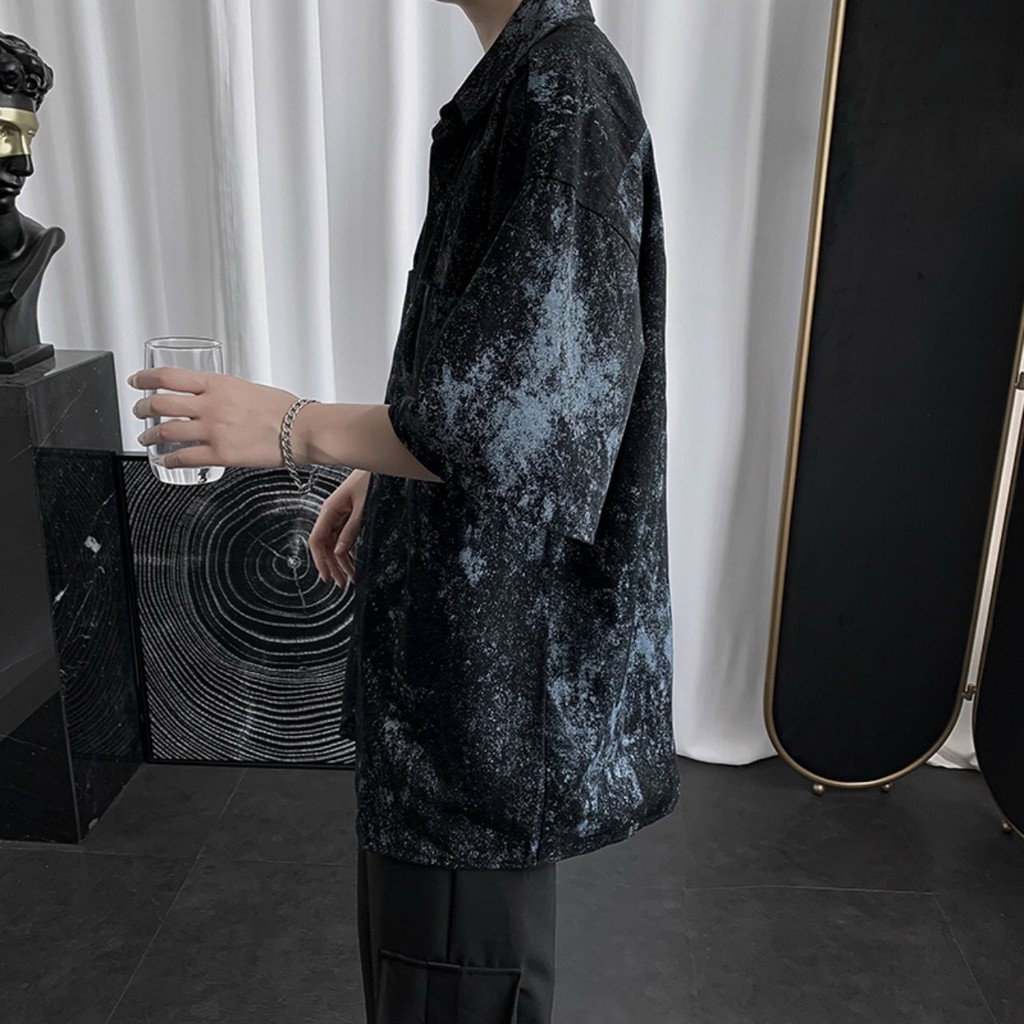 Áo sơ mi nam họa tiết chấm bi độc đáo nổi bật- Áo sơ mi nam nữ unisex đẹp | BigBuy360 - bigbuy360.vn